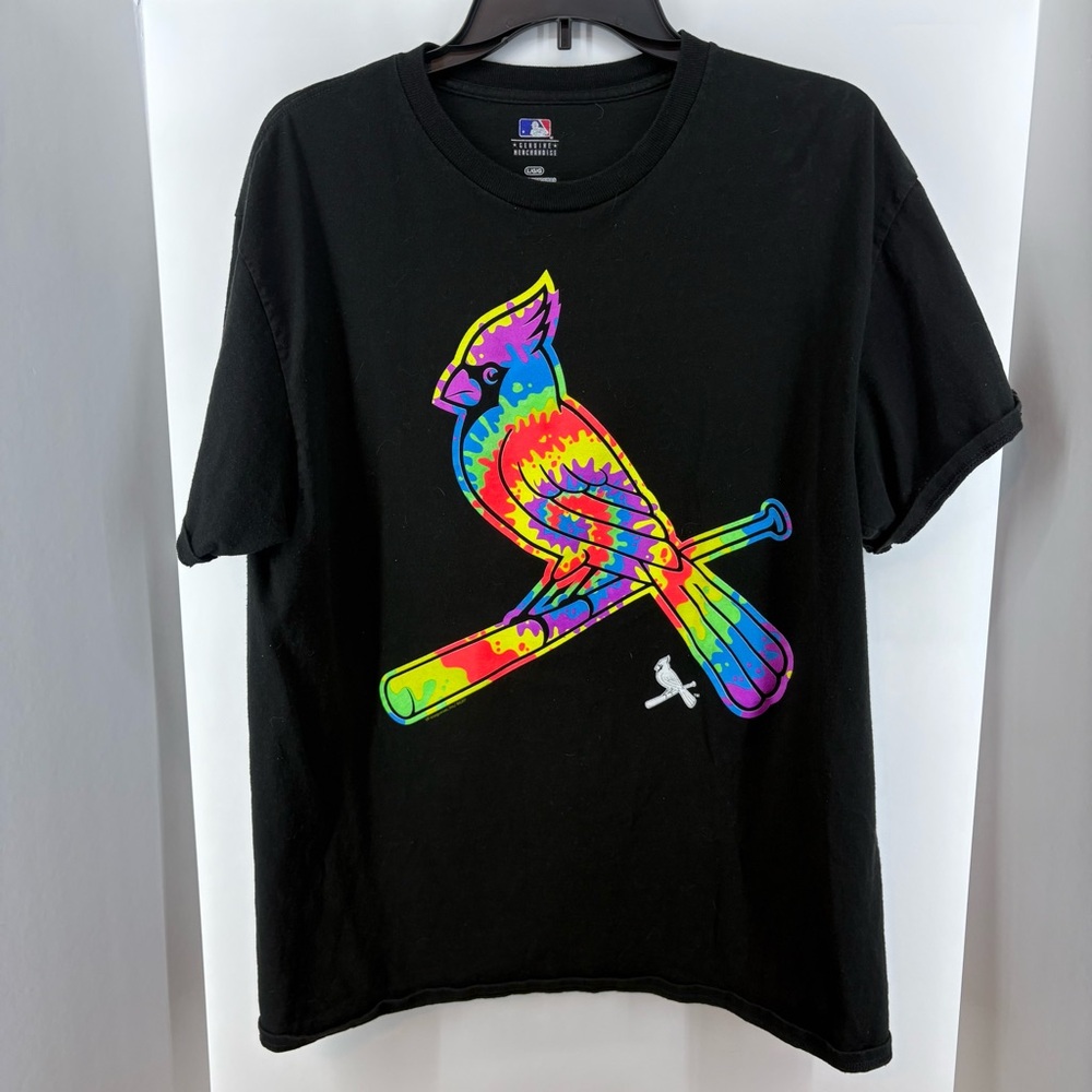 Genuine Merchandise Black St. Louis Cardinal's' T-Shirt, Unisex Size Large